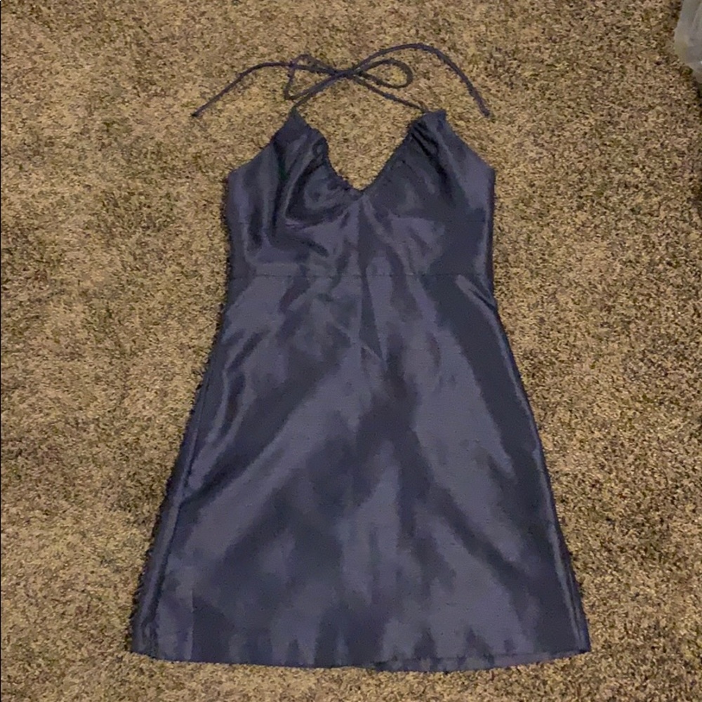 Navy blue mini dress